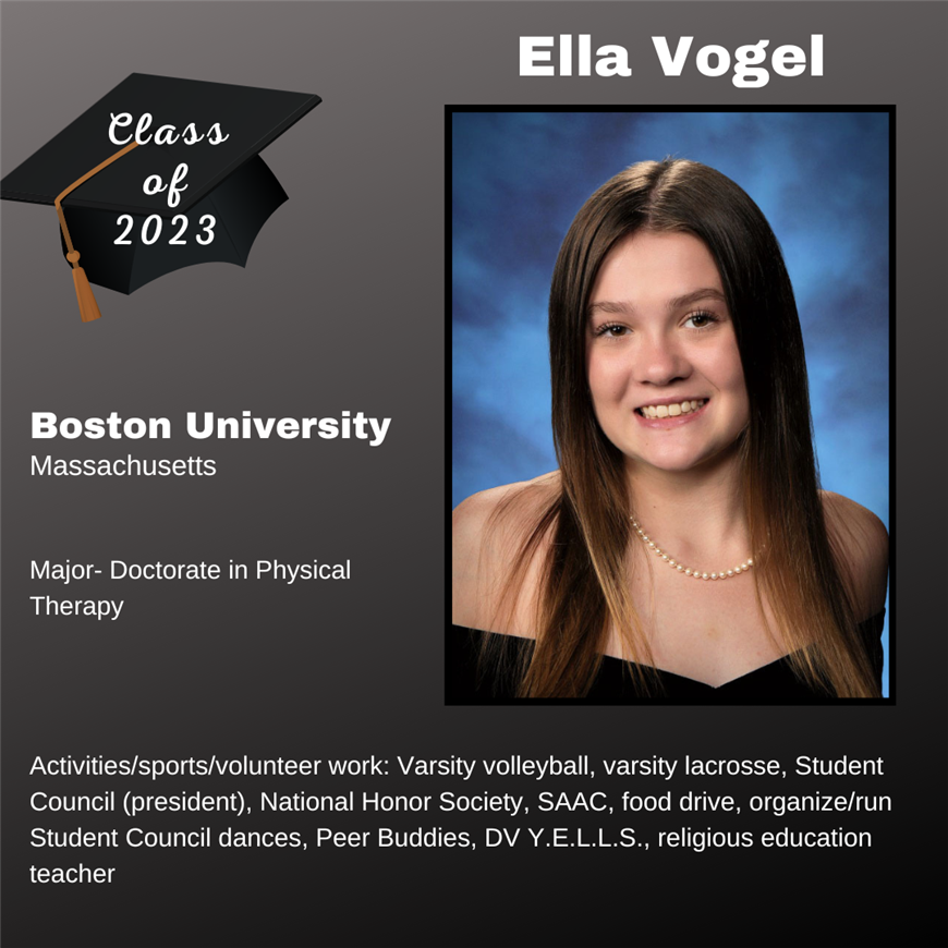 Top 25 Grad, Ella Vogel